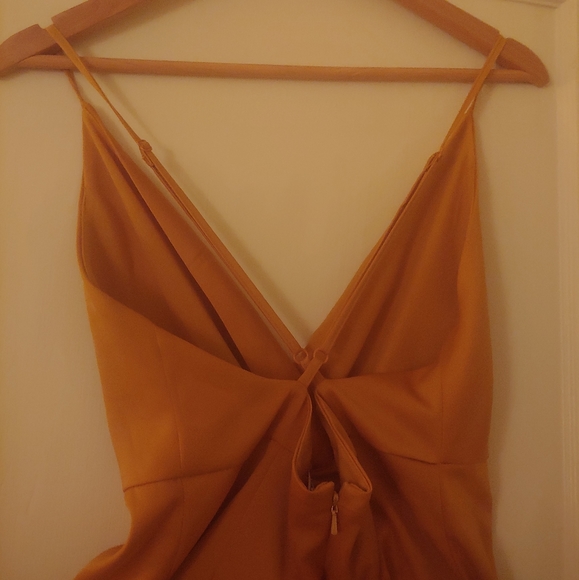 ASOS midi strappy cami dress w/ knot front plunge - Picture 5 of 5